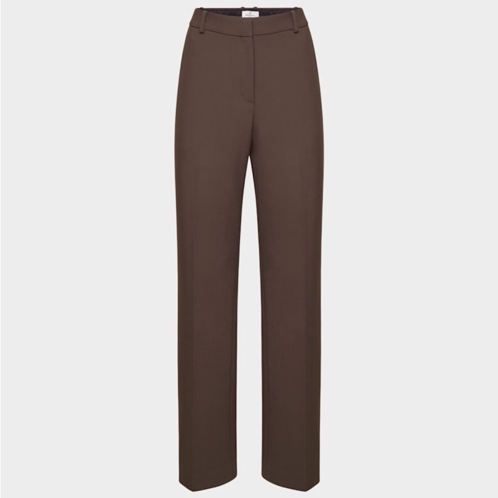 Aritzia Chocolate Wide Leg Pants